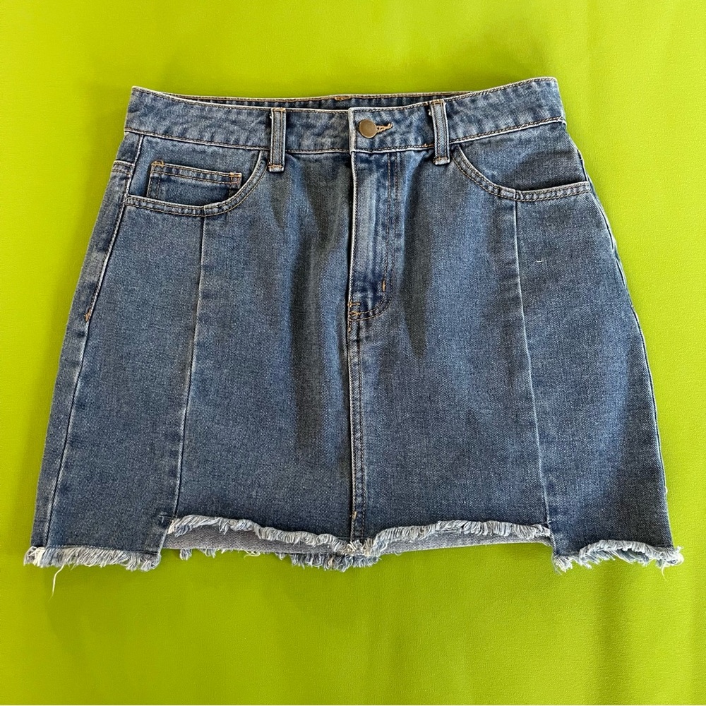 Forever 21 Blue A-line Mini Skirt